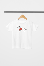 Playera Doguito con sueter rojo