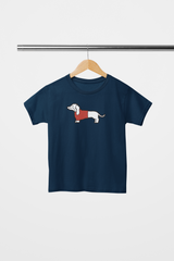 Playera Doguito con sueter rojo