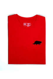 Playera Gato gordo - Negro, Rojo