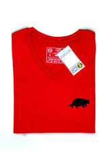 Playera Gato gordo - Negro, Rojo